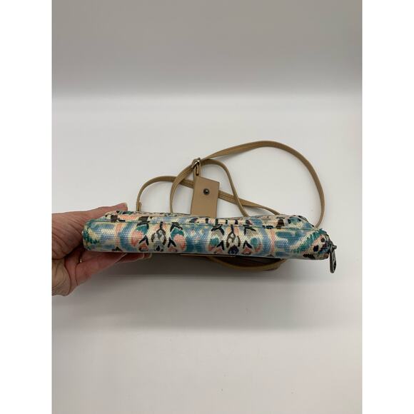 Sakroots Crossbody Purse Tech Wallet Teal Pattern - Picture 8 of 15